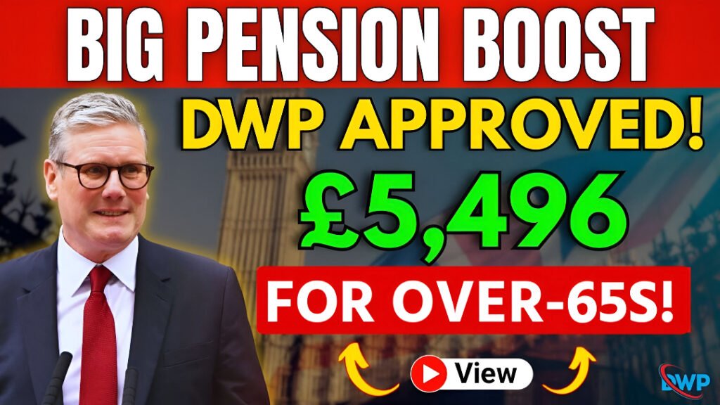 £5,496 pension boost for UK over-65s