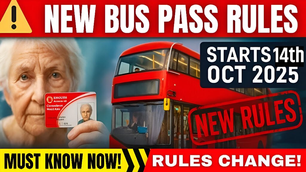 Bus Pass Changes October 2025 UK