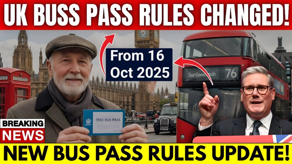 UK Bus Pass Rules Changing 2025