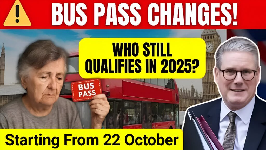 UK bus pass changes 2025