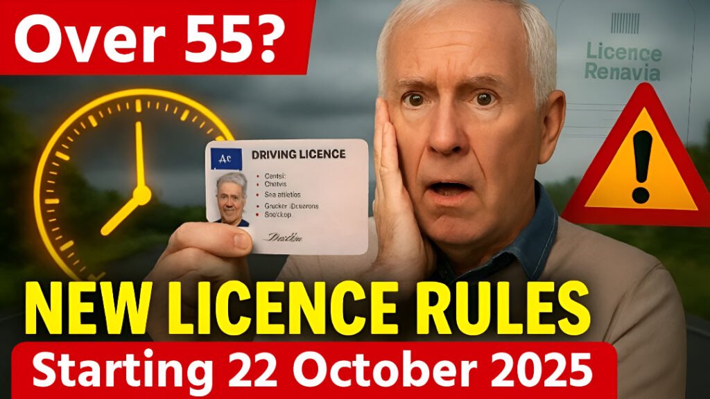 UK driving licence rules for over 55s 2025