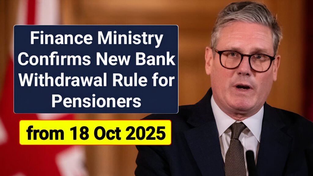 UK pensioners bank withdrawal rules 2025